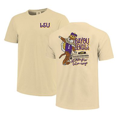 Youth Cream LSU Tigers Hyperlocal Comfort Colors T-Shirt