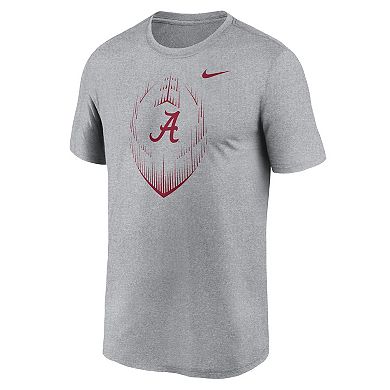 Men's Nike Heather Gray Alabama Crimson Tide Primetime Legend Icon Performance T-Shirt