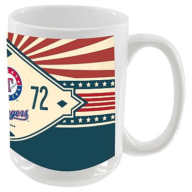 Texas Rangers 15oz. Americana Diamond Mug