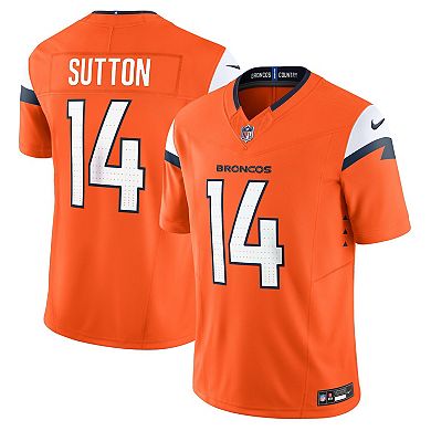 Men's Nike Courtland Sutton Orange Denver Broncos Vapor F.U.S.E. Limited Jersey