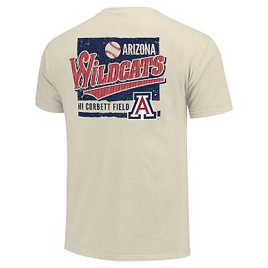 Men's Natural Arizona Wildcats Baseball Around The Horn Comfort Colors T-Shirt