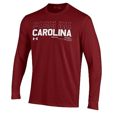 Men's Under Armour Garnet South Carolina Gamecocks Sideline Long Sleeve T-Shirt