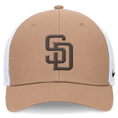 Men's Nike San Diego Padres Khaki Rise Trucker Adjustable Hat