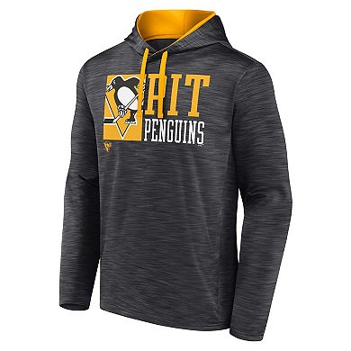 Men's Fanatics Charcoal Pittsburgh Penguins Never Quit Pullover Hoodie