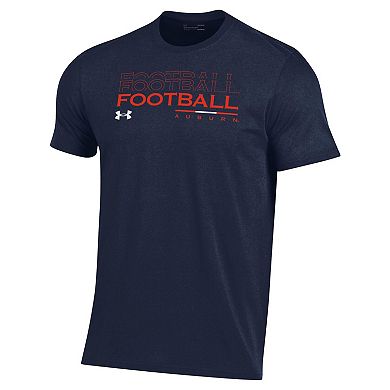 Men's Under Armour Navy Auburn Tigers 2024 Sideline Football Performance T-Shirt