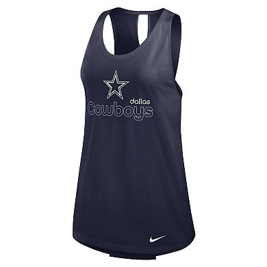 Women's Nike Navy Dallas Cowboys  Performance Tank Top