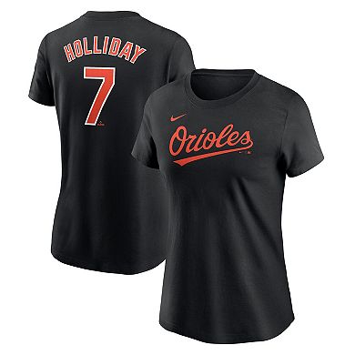 Women's Nike Jackson Holliday Black Baltimore Orioles Fuse Name & Number T-Shirt