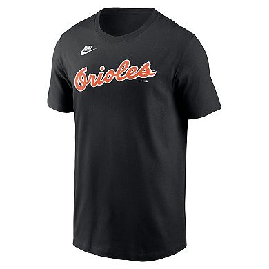 Men's Nike Black Baltimore Orioles Cooperstown Wordmark T-Shirt