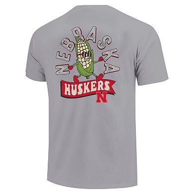 Youth Gray Nebraska Huskers Hyperlocal Comfort Colors T-Shirt