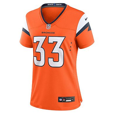 Women's Nike Javonte Williams Orange Denver Broncos Game Jersey