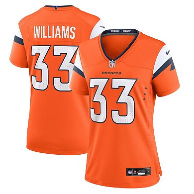 Women's Nike Javonte Williams Orange Denver Broncos Game Jersey