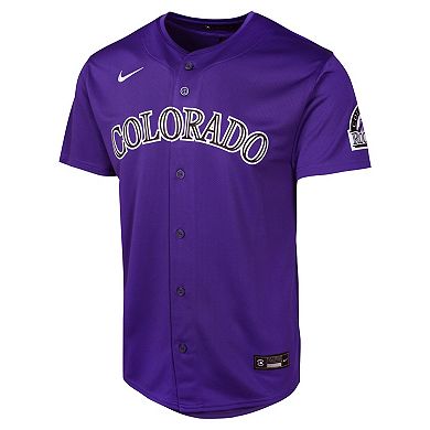 Youth Nike Purple Colorado Rockies Alternate Limited Jersey