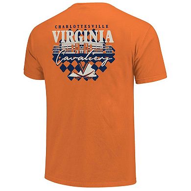 Unisex Orange Virginia Cavaliers Hyper Local Stadium Checkerboard T-Shirt