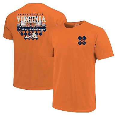 Unisex Orange Virginia Cavaliers Hyper Local Stadium Checkerboard T-Shirt