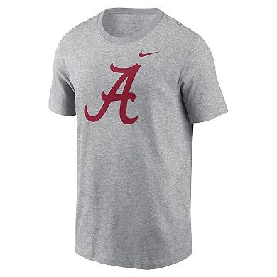 Men's Nike Heather Gray Alabama Crimson Tide Primetime Evergreen Logo T-Shirt