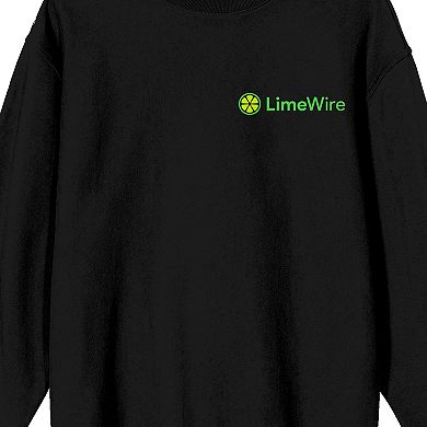 Men's LimeWire Black Logo Graphic Sweatshirt