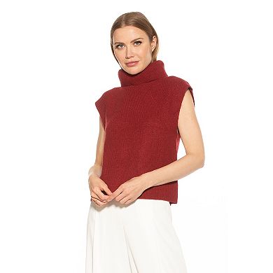 Women's ALEXIA ADMOR Jaylani Ribbed Knit Turtleneck Sweater Vest
