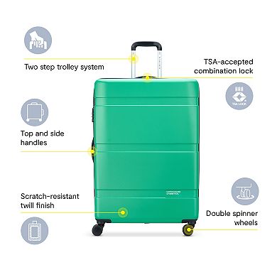 DELSEY PARIS x Benetton Hardside Spinner Luggage