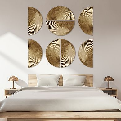 Madison Park Radiant Half-moon 2-Piece Metal Wall Decor Set