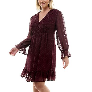 Plus Size Taylor Smocked Waist Ruffle Dress