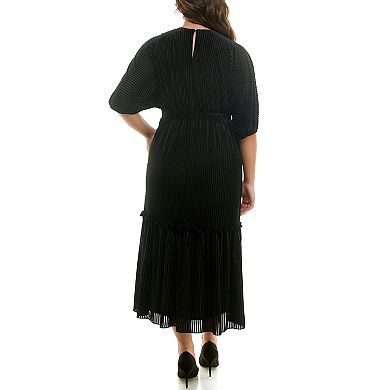 Plus Size Taylor Smocked Waist Dolman Sleeve Dress