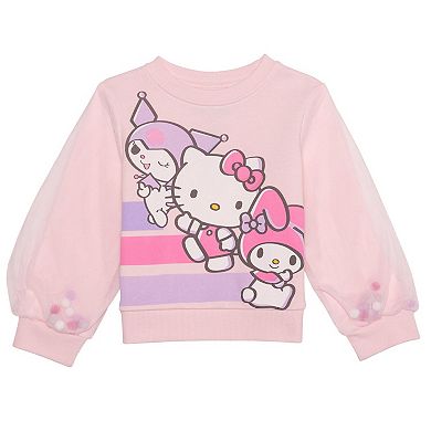 Girls 4-12 Hello Kitty 2-Piece Pullover Top & Skirt Set