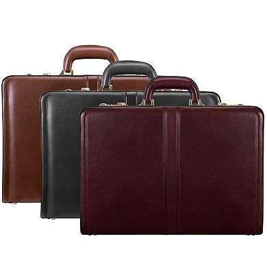 McKlein Reagan Leather 18-inch Leather Attache Briefcase