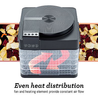 Elite Cuisine Digital Food Dehydrator with 5 Trays