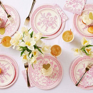 Coterie Party Pink Toile Tableware Set