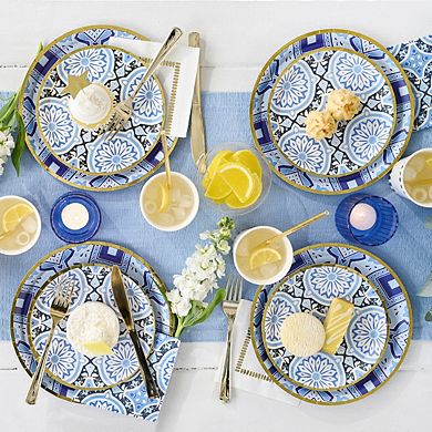 Coterie Party Amalfi Blues Tableware Set