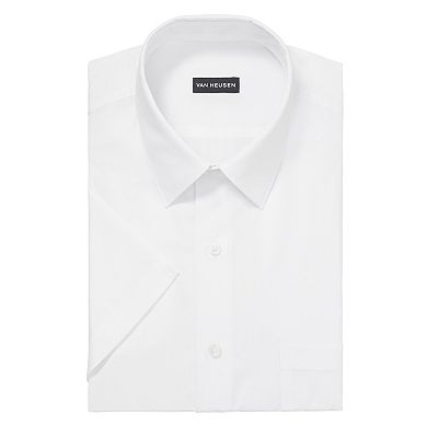 Men's Van Heusen Poplin Short Sleeve Dress Shirt