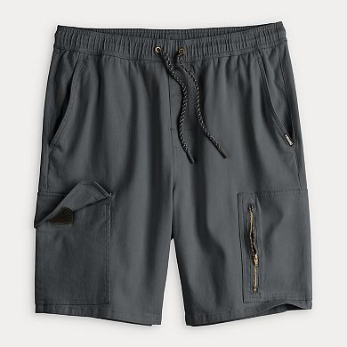 Men's Tony Hawk Stretch Twill Vertical Zip Cargo Shorts