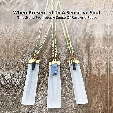 Selenite Rulers, Metaphysical Energy Drawing, Natural Cleansing & Protection 3 Pack, White