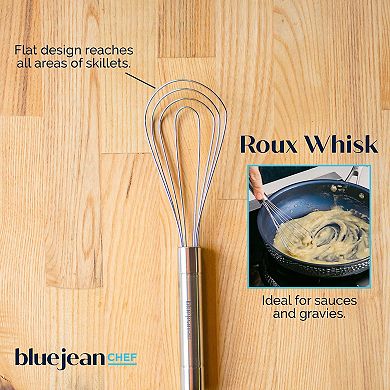 Blue Jean Chef 5-piece Stainless-steel Whisk Set