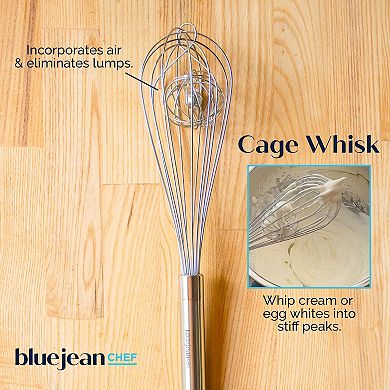 Blue Jean Chef 5-piece Stainless-steel Whisk Set