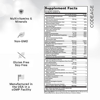 Codeage Multivitamin Recovery Elite Max, Essential Vitamins & Minerals, Sports Recovery, 90 Ct