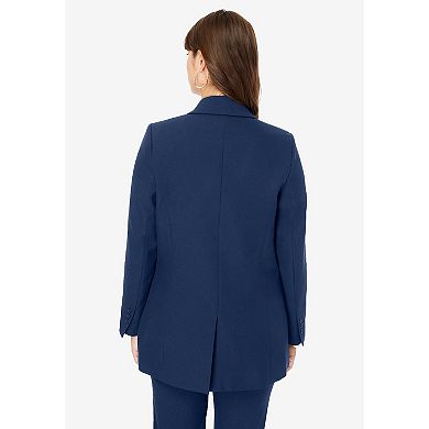 Roaman's Women's Plus Size Bend Over Blazer