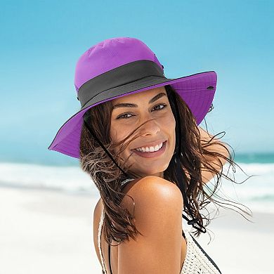 Women's, Uv Protection Bucket Hats Summer Sun Hat, Foldable Cotton Cap