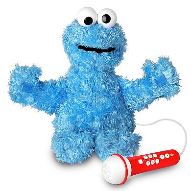 Singing Machine Sesame Street Cookie Monster Plush Karaoke Crew Backpack with Built-In Working Microphone