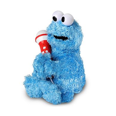 Singing Machine Sesame Street Cookie Monster Plush Karaoke Crew Backpack with Built-In Working Microphone