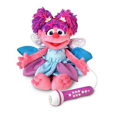 Singing Machine Sesame Street Abby Cadabby Plush Karaoke Crew Backpack with Built-In Working Microphone