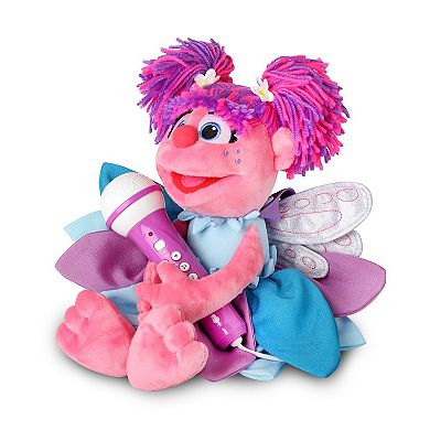 Singing Machine Sesame Street Abby Cadabby Plush Karaoke Crew Backpack with Built-In Working Microphone