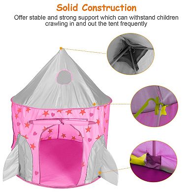 Kids, 3-in-1 Foldable Pop-up Tent Set