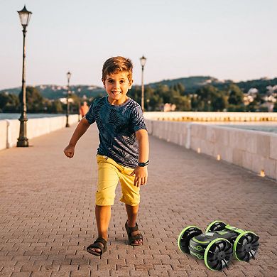 Kids, 2 In 1 Amphibious Double Sided 360° Rotating Rc Car Toy