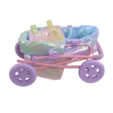 Olivia's Little World Magical Shimmer 2-in-1 Doll Stroller