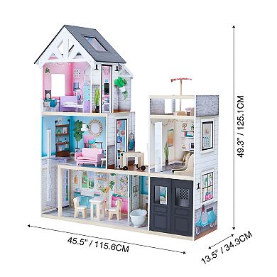 Olivia's Little World 3-Story Dreamland Dollhouse with Elevator