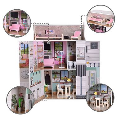 Olivia's Little World 3-Story Wooden Doll House