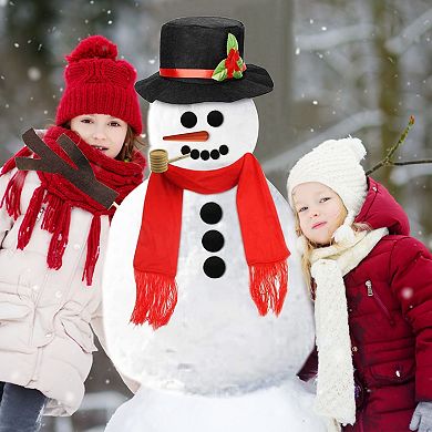 White, Snowman Christmas Decorating Dressing Kit Set Of 16