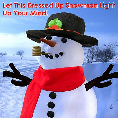 White, Snowman Christmas Decorating Dressing Kit Set Of 16
