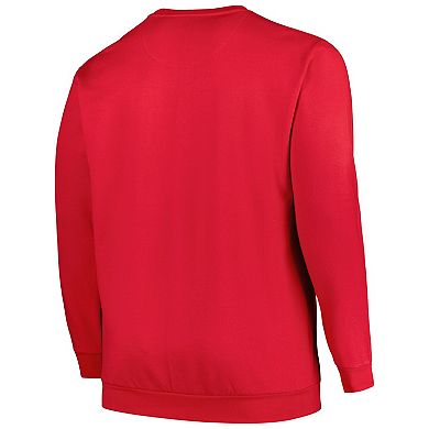Men's Profile Red Philadelphia Phillies Big & Tall Pullover Sweatshirt